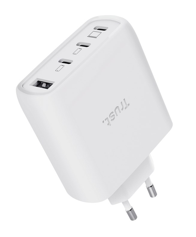 Punjač TRUST Maxo 65W USB-C za prijenosna računala, bijela boja-1