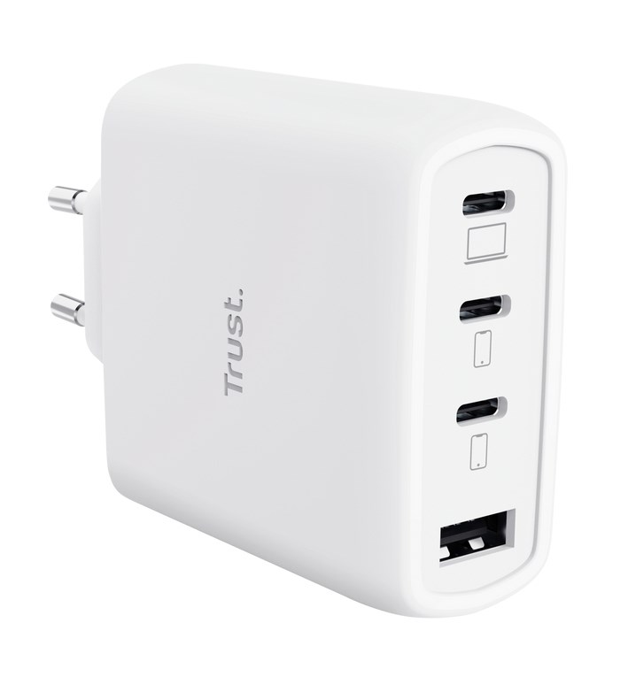 Punjač TRUST Maxo 65W USB-C za prijenosna računala, bijela boja-2
