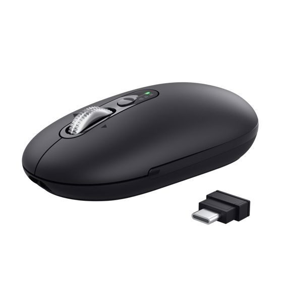 Bežični miš TRUST Seron Slim Multi-Connect, Bluetooth + RF, 3200 DPI, crna boja-2