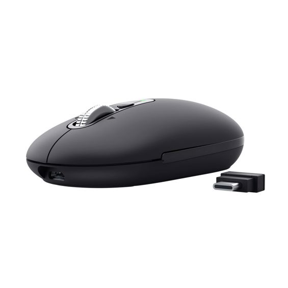 Bežični miš TRUST Seron Slim Multi-Connect, Bluetooth + RF, 3200 DPI, crna boja-1