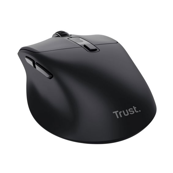 Bežični miš TRUST Zevo, RF + Bluetooth, 4000 DPI, crna boja-1