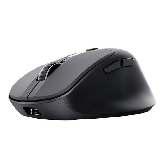 Bežični miš TRUST Zevo, RF + Bluetooth, 4000 DPI, crna boja-3
