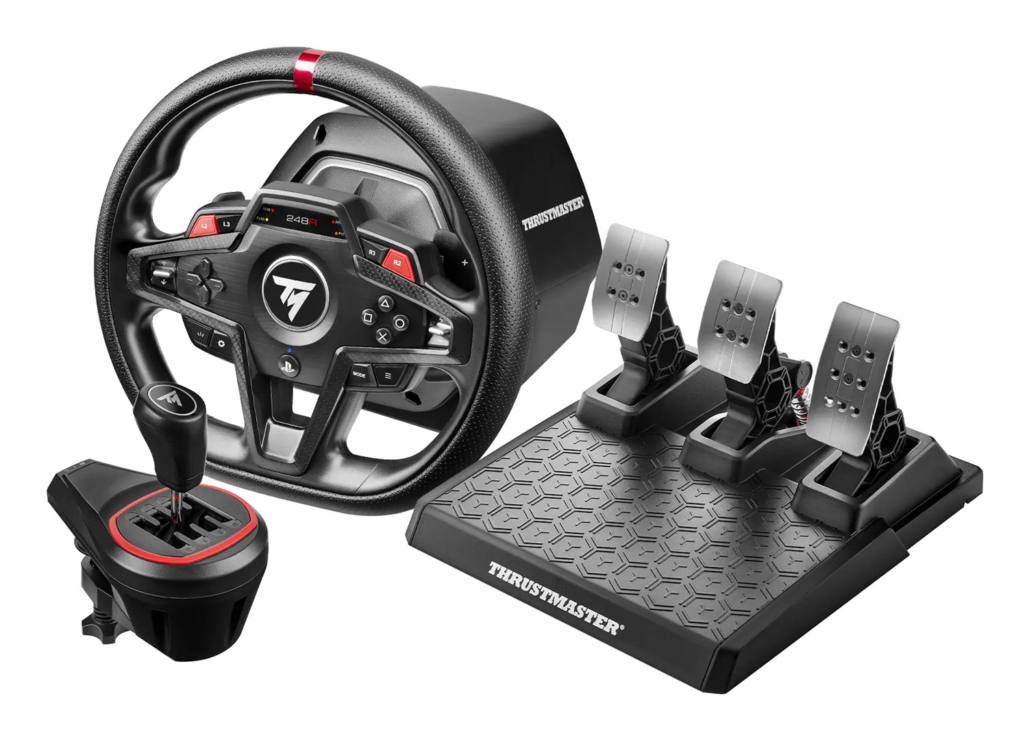 Thrustmaster T248R Shifter Pack Black USB Steering wheel + pedals + shifter Analogue / Digital PlayStation 5, PC