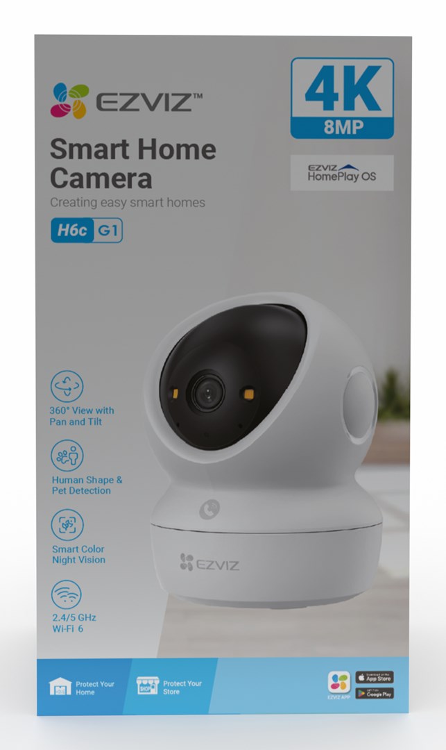 EZVIZ H6c G1 4K Spherical IP security camera Indoor 3840 x 2160 pixels Ceiling/Wall/Desk-21