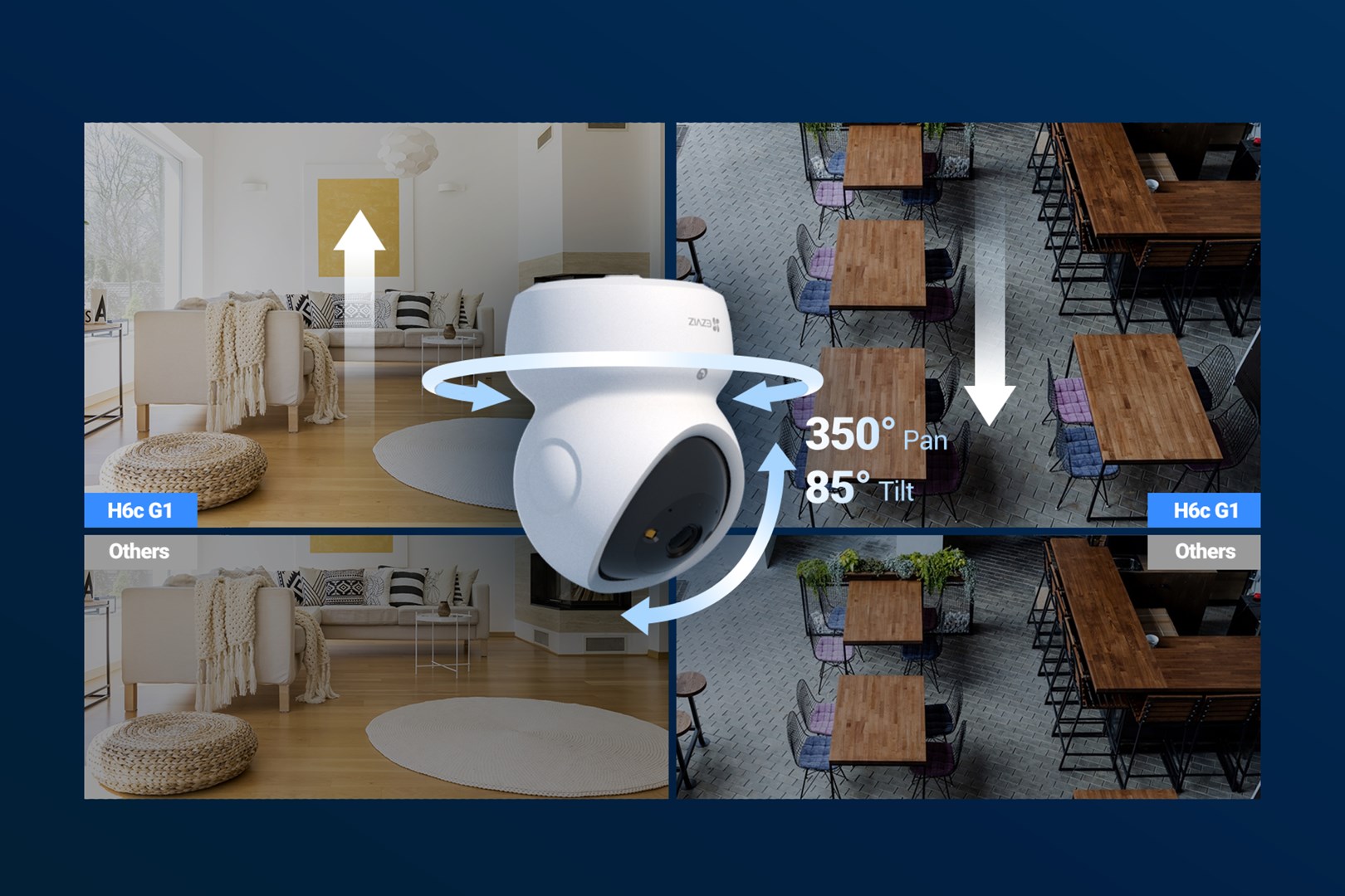 EZVIZ H6c G1 4K Spherical IP security camera Indoor 3840 x 2160 pixels Ceiling/Wall/Desk-8