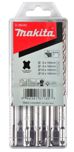 MAKITA ZESTAW WIERT.SDS+ 5szt.-0