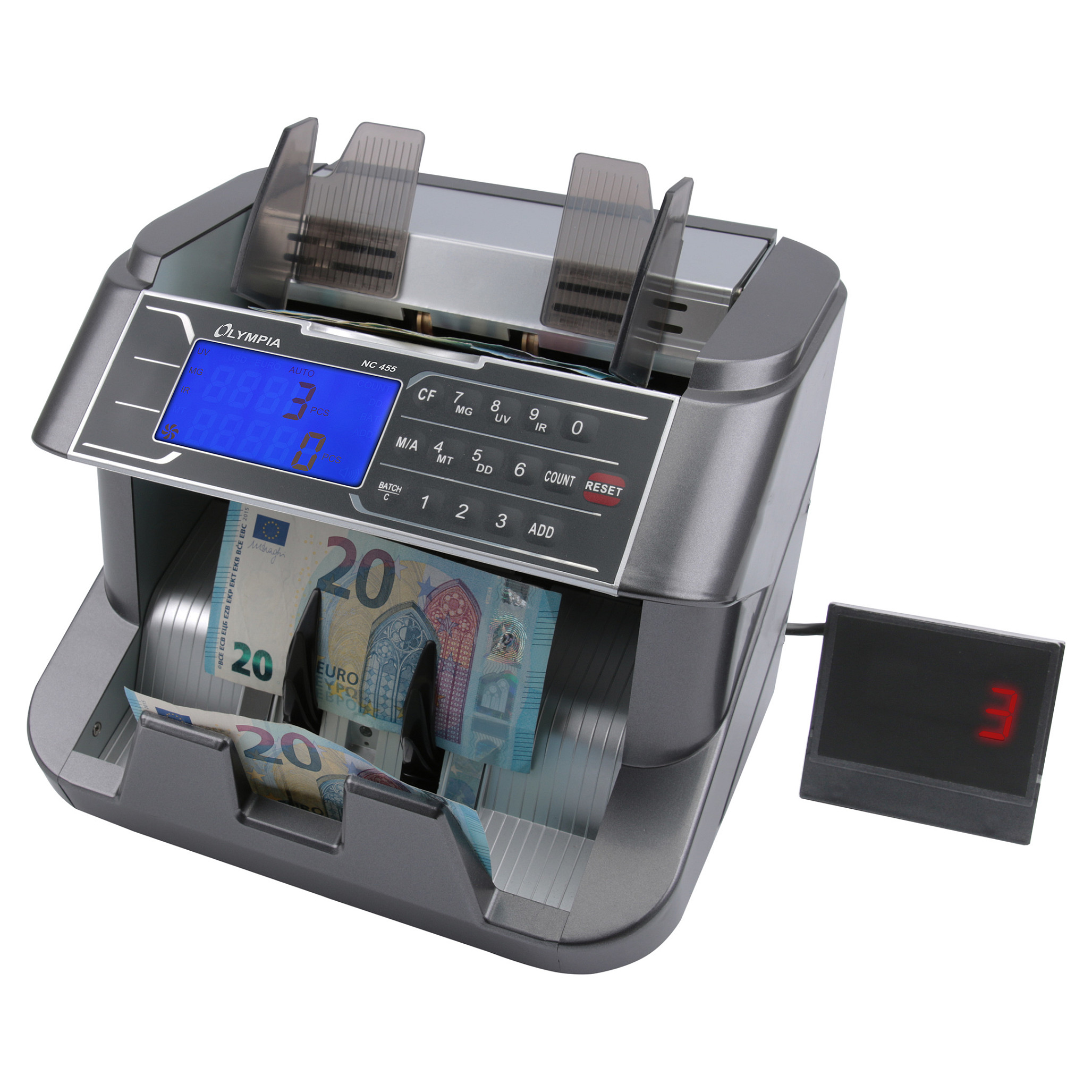 Olympia NC 455 Banknote counting machine Grey-2