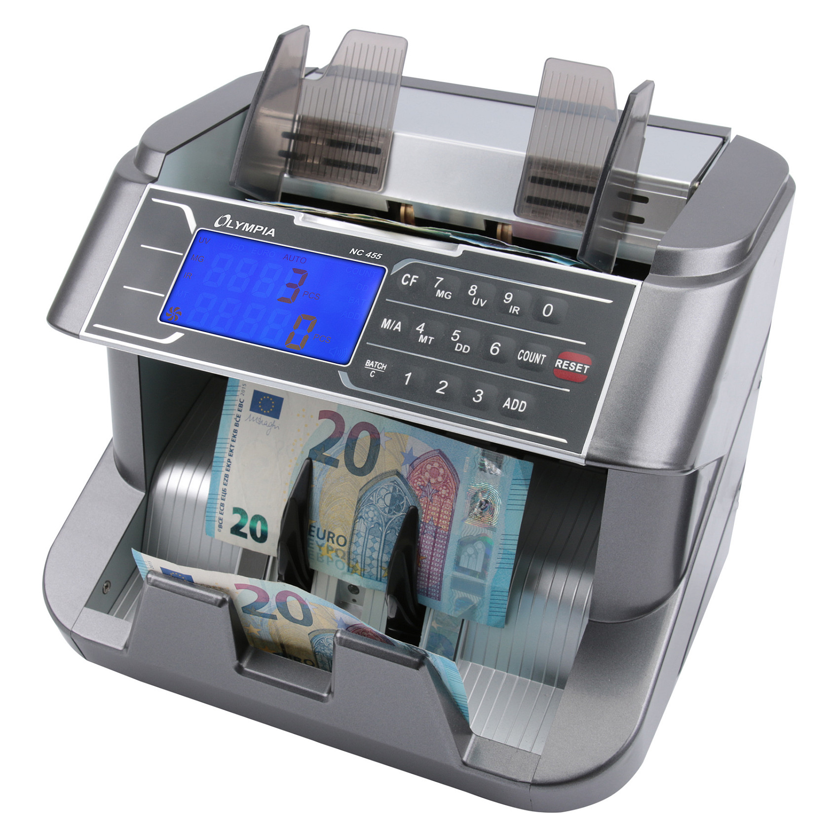 Olympia NC 455 Banknote counting machine Grey-3