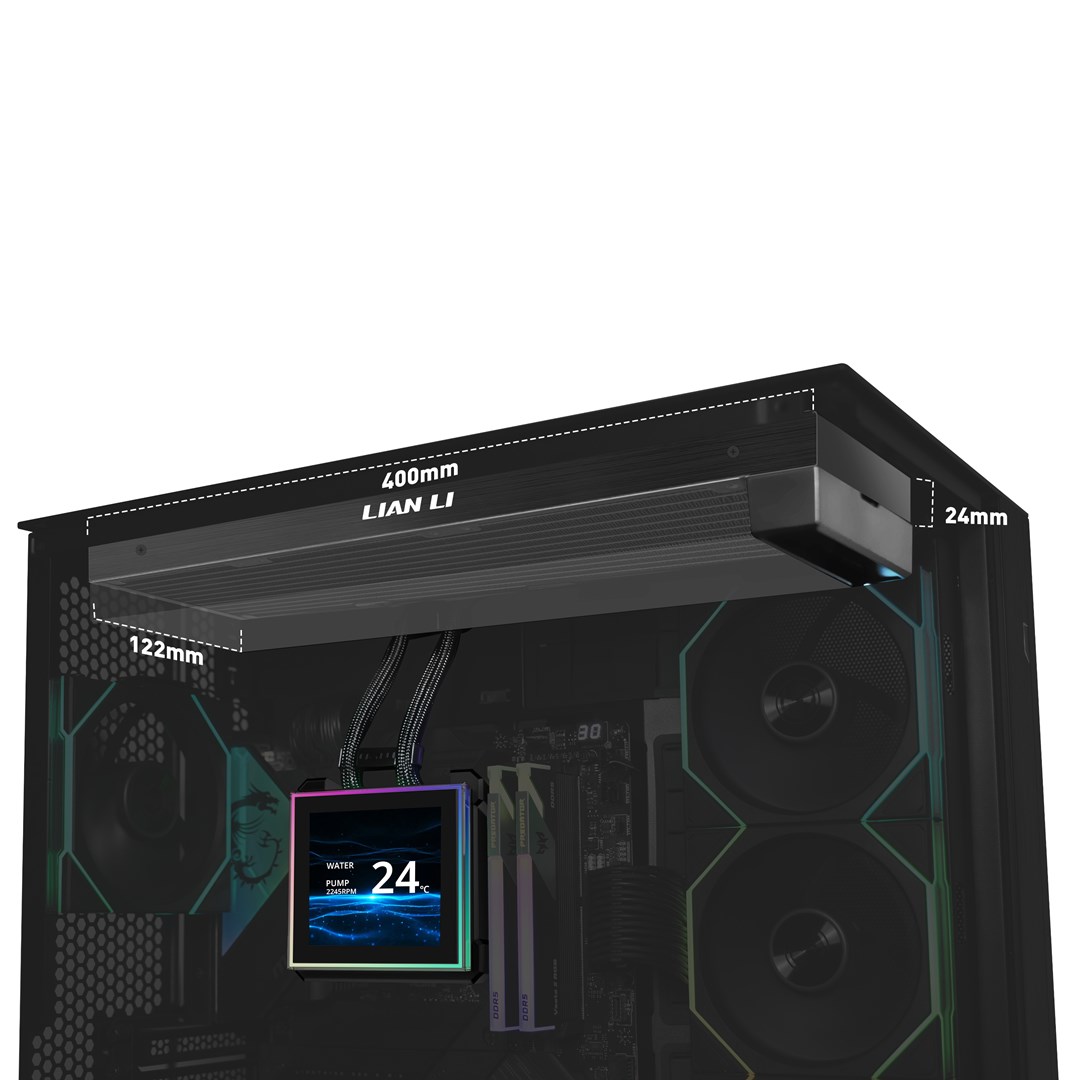 Lian Li HydroShift II LCD-S 360 Fanless Processor Liquid cooling kit Black 1 pc(s)-4