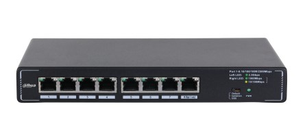 Dahua Technology SMG1008 network switch Unmanaged 2.5G Ethernet (100/1000/2500) Black