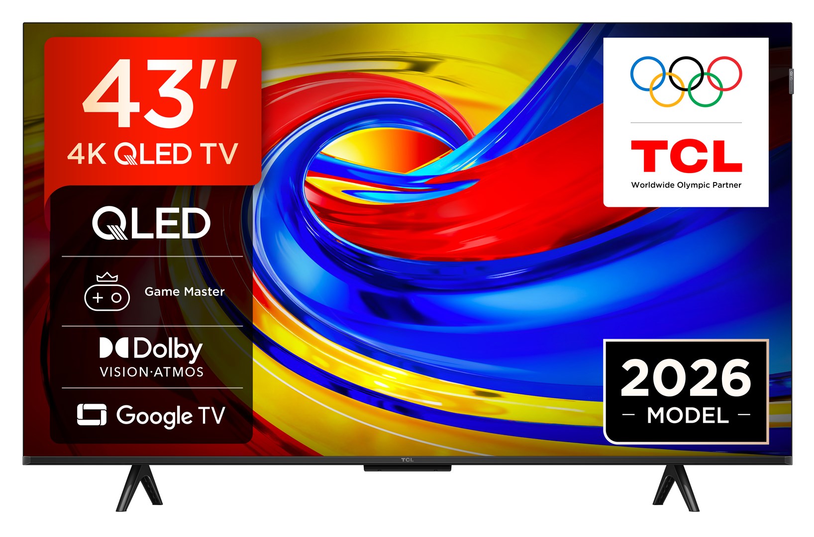 TCL P7L 43P7L TV 109.2 cm (43") 4K Ultra HD Smart TV Wi-Fi Black 400 cd/m²