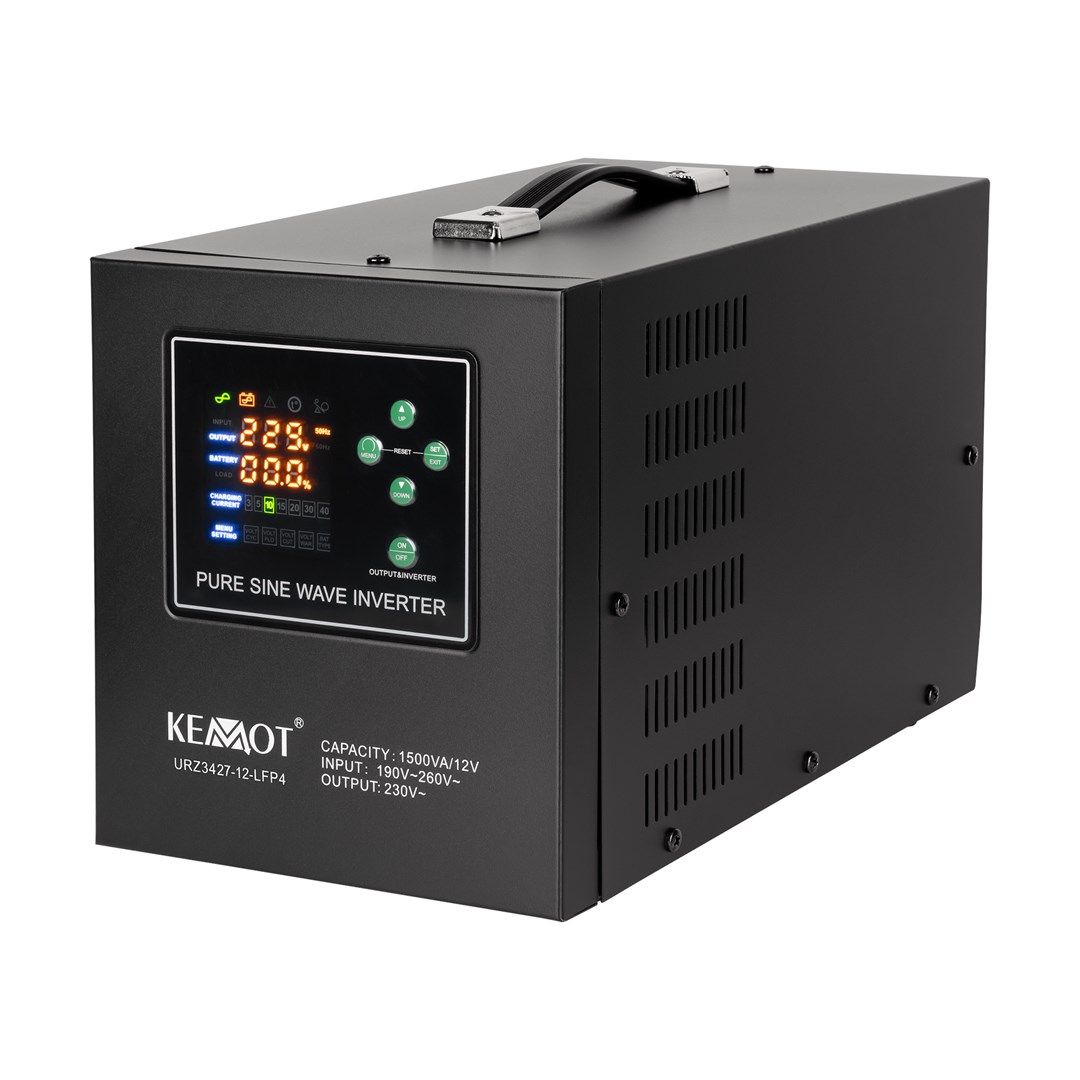 Besprekidno napajanje KEMOT PROsinus-1500-LFP4 (1050W, 12V)