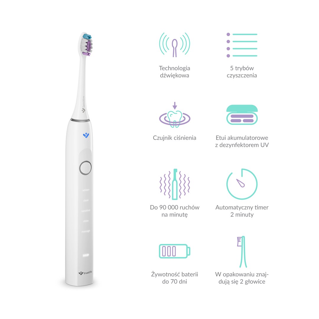 Sonična četkica za zube TRUELIFE SonicBrush Clean70 UV sa sterilizatorom-4