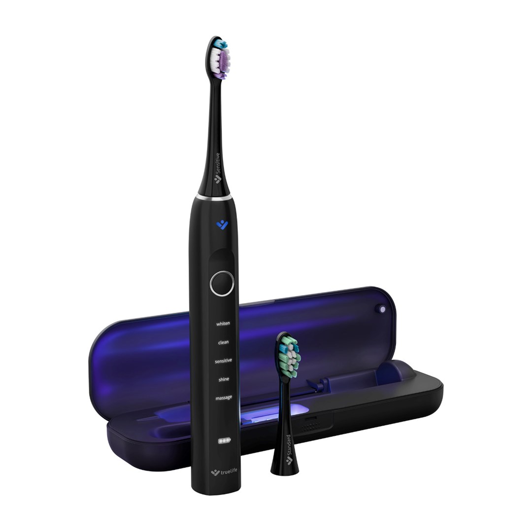 Sonična četkica za zube TRUELIFE SonicBrush Clean70 UV, crna boja
