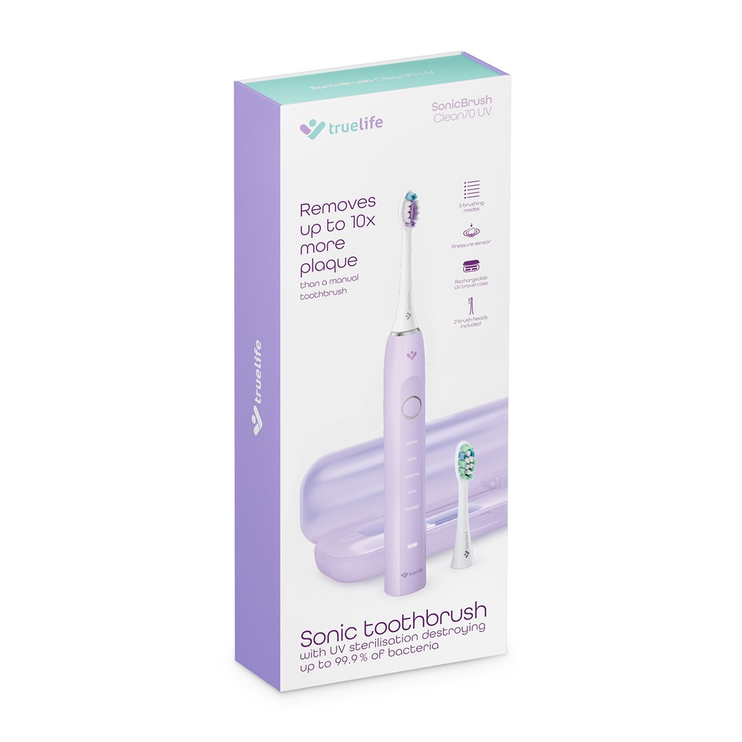 Sonična četkica za zube TRUELIFE SonicBrush Clean70 UV Lavender-8