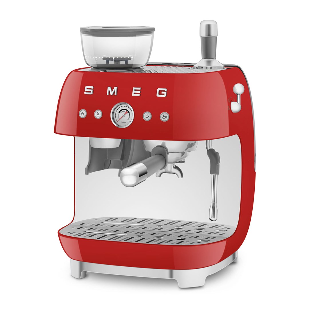 Smeg 50's Style Espresso Coffee Machine EGF03RDEU Red-3
