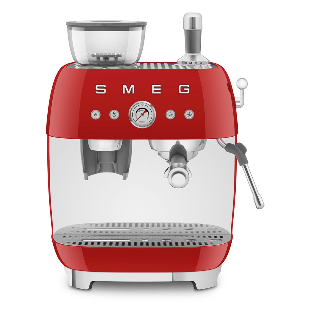Smeg 50's Style Espresso Coffee Machine EGF03RDEU Red-0