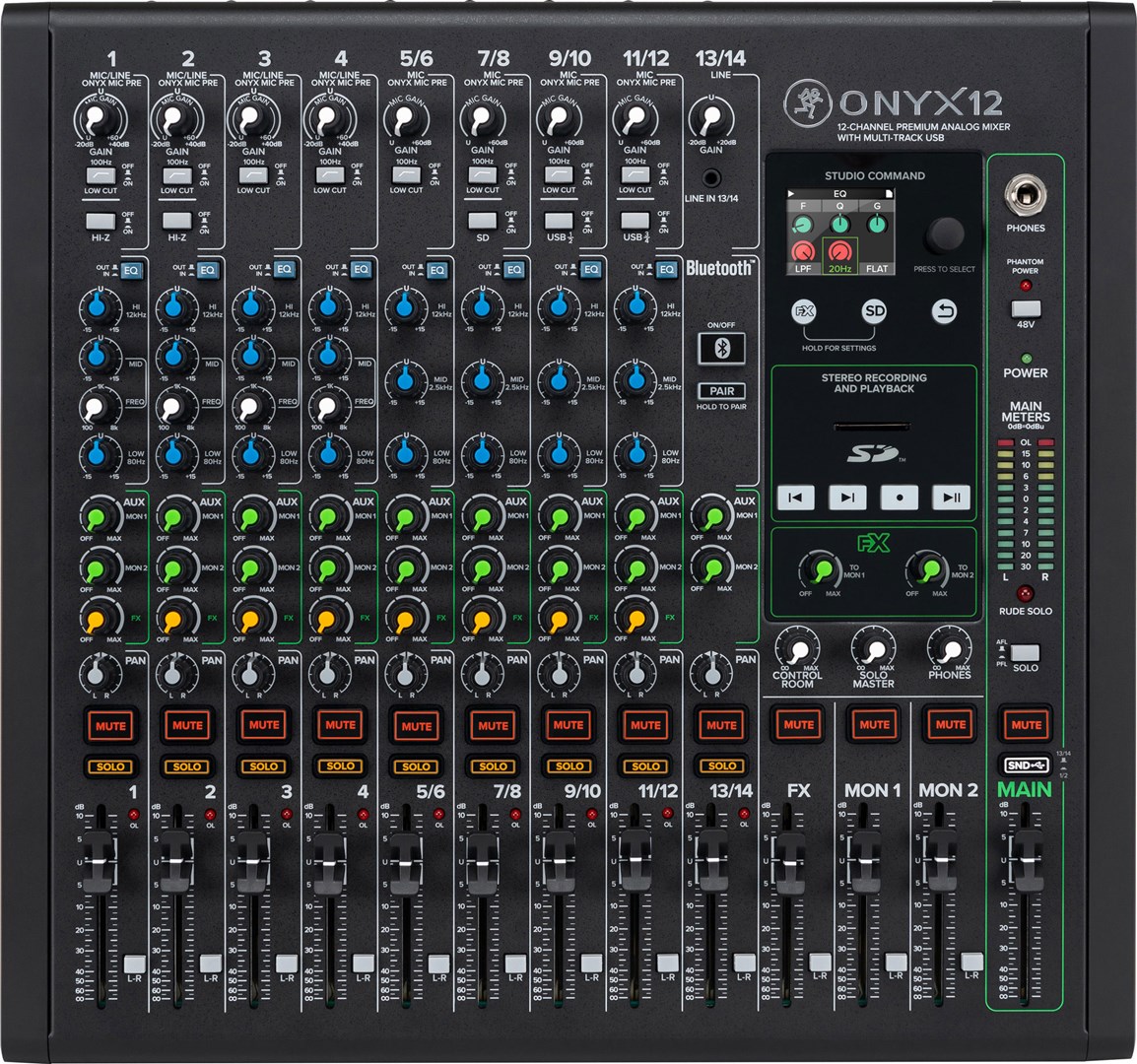 Mackie ONYX 12 12 channels 20 - 30000 Hz Black-2