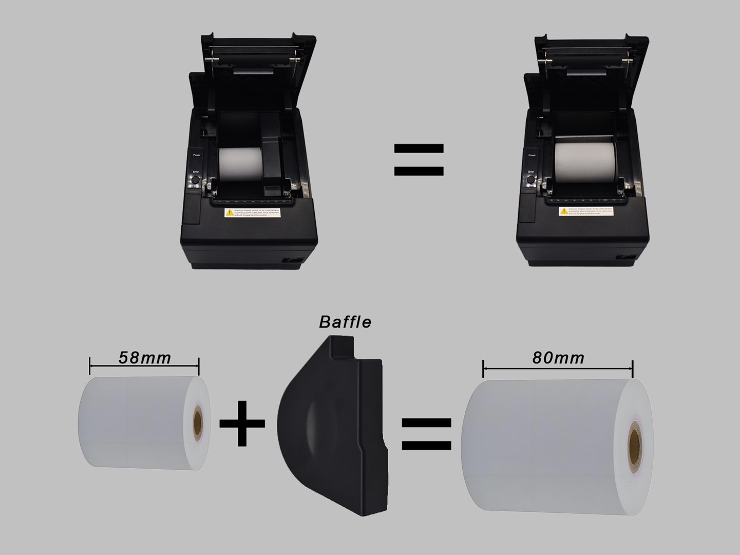 POS termalni pisač EQUIP 128951, 58/80mm, USB/Bluetooth/WiFi-6