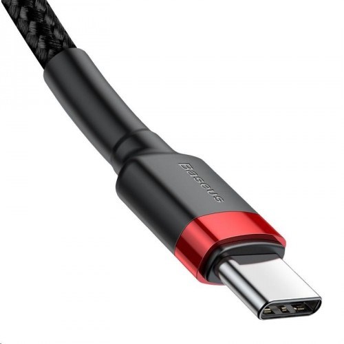 Kabel BASEUS Cafule USB-A na USB-C 3A (2m) crveno-crna boja-1