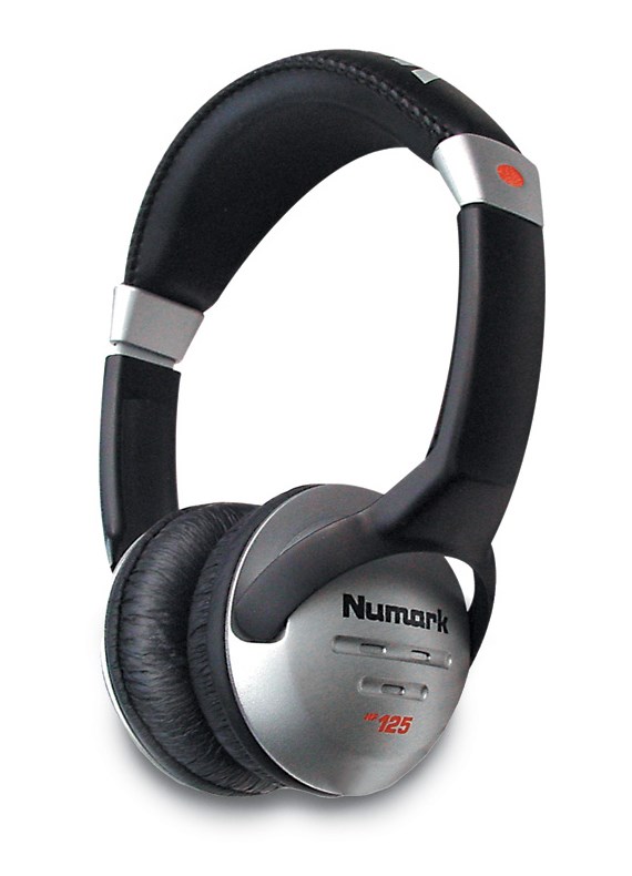 Numark HF125 headphones/headset Wired Head-band Black, Silver-0