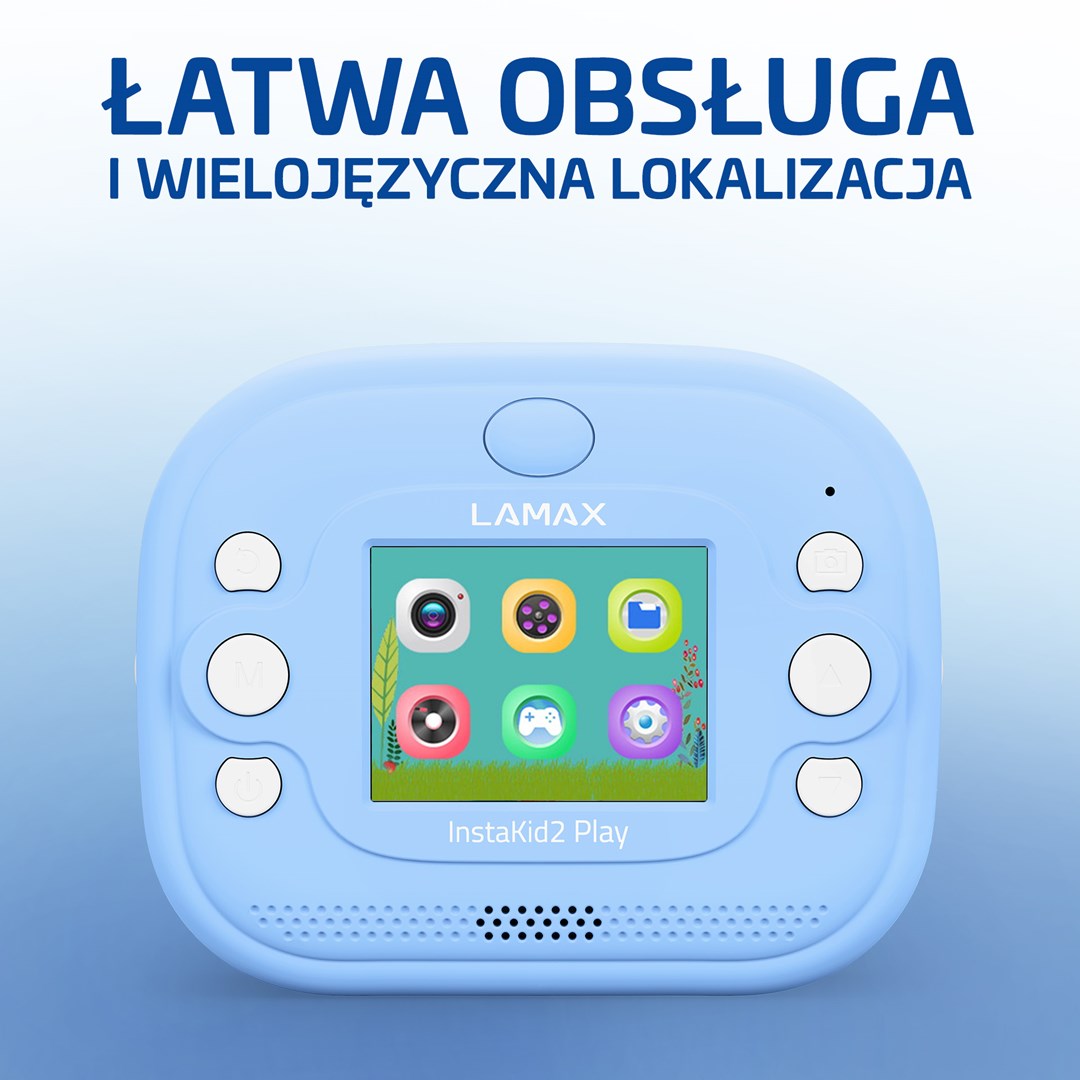 LAMAX InstaKid2 Play Kids Camera, blue-3