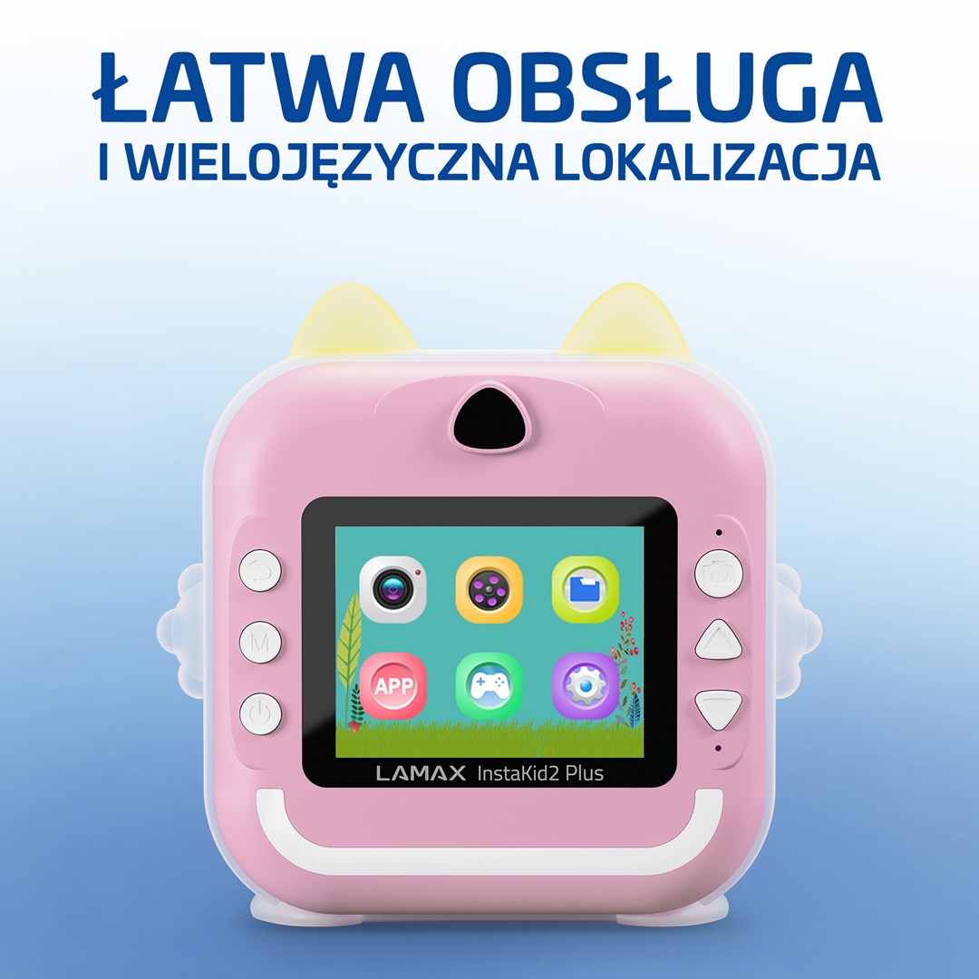 Kids’ camera LAMAX InstaKid2 Plus, pink-5
