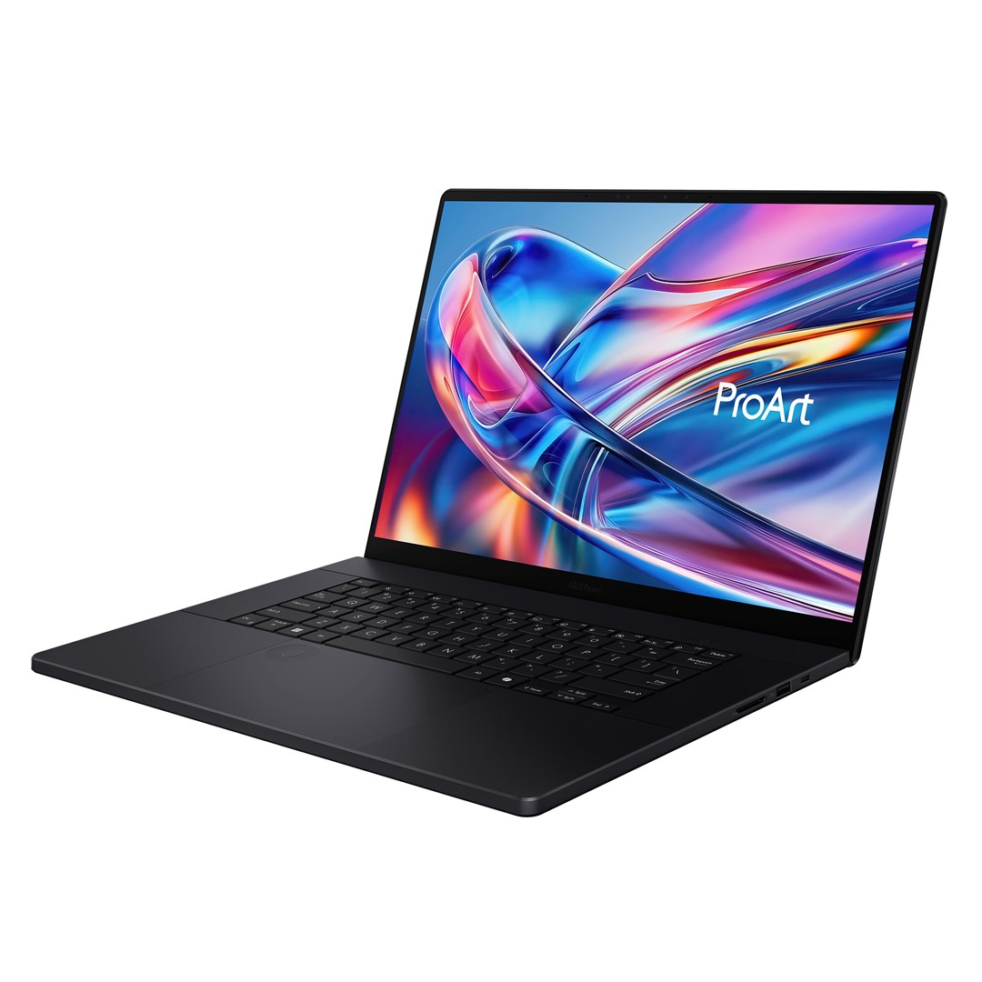 ASUS ProArt P16 H7606WR-SE058X Ryzen AI 9 HX 370 16.0"4K 120Hz 1600nits AR LBL 32GB LPDDR5X SSD1TB  GeForce RTX 5070 Ti 12GB CamFHD 90WHrs W11Pro Aluminum Nano Black-1