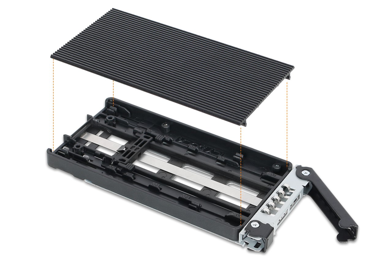 Icy Dock MB833M2K-B storage drive enclosure SSD enclosure Black M.2-6