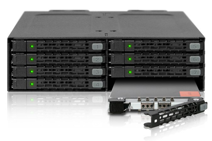 Icy Dock MB998TP-B drive bay panel Storage drive tray Silver-3