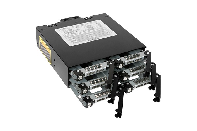 Icy Dock MB996SK-6SB drive bay panel Black-3