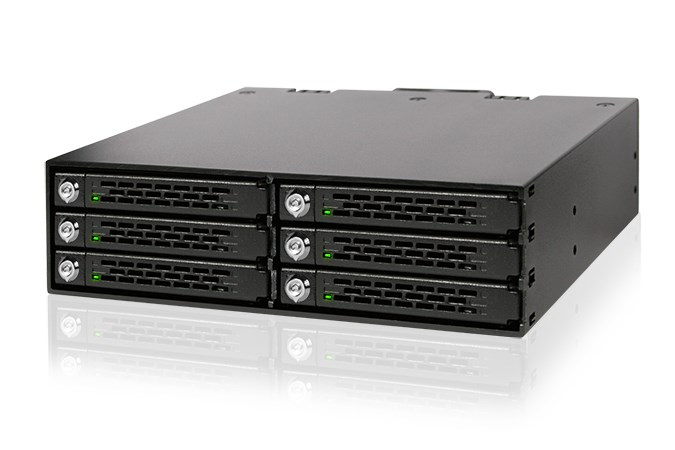 Icy Dock MB996SK-6SB drive bay panel Black
