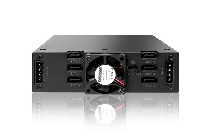 Icy Dock MB996SK-6SB drive bay panel Black-2