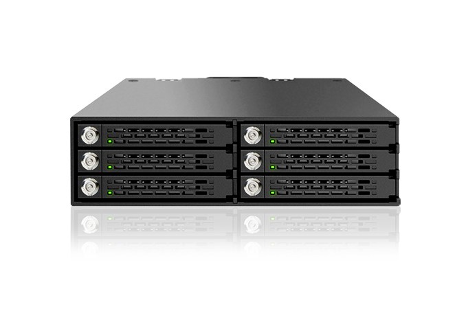Icy Dock MB996SK-6SB drive bay panel Black-1