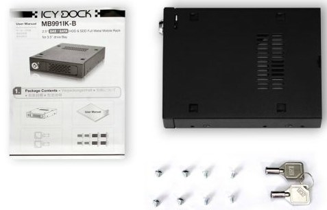Icy Dock MB991IK-B drive bay panel 2.5" Storage drive tray Black-7