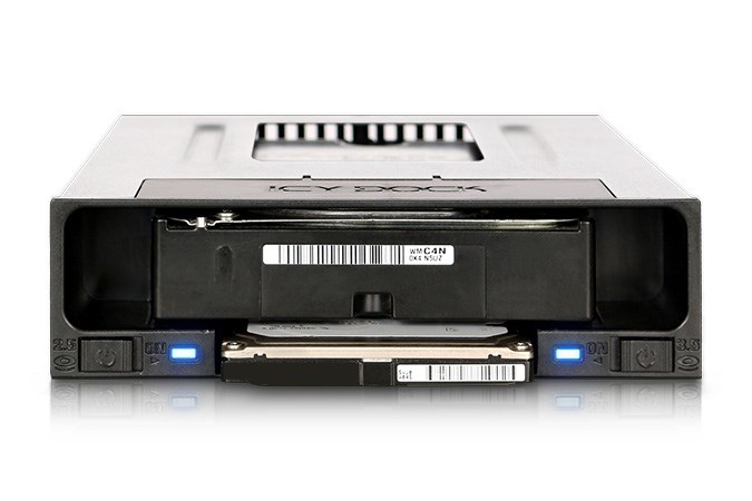 Icy Dock MB795SP-B drive bay panel 2.5/3.5" Storage drive tray Black-1