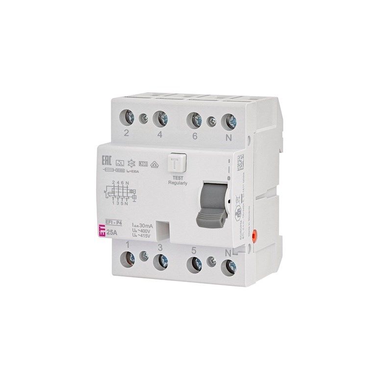 RELAY CURR LEAK 4P 25 A 30 MA EFI-P4 A-0