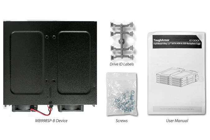 Icy Dock MB998SP-B disk array 0 TB Black-8