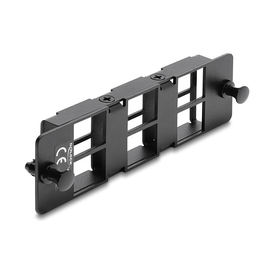 Keystone panel DELOCK 6 portova crna boja
