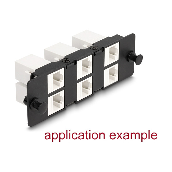 Keystone panel DELOCK 6 portova crna boja-2