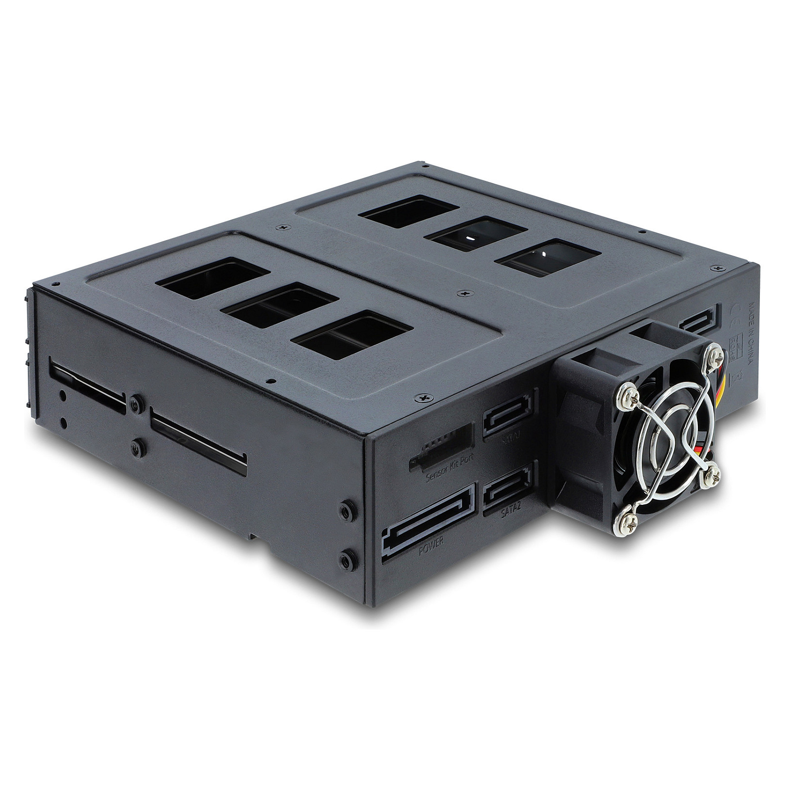 Ladica za diskove DELOCK 5.25" za 4 x 2.5" SATA / SAS HDD / SSD s ključem (47141)-2