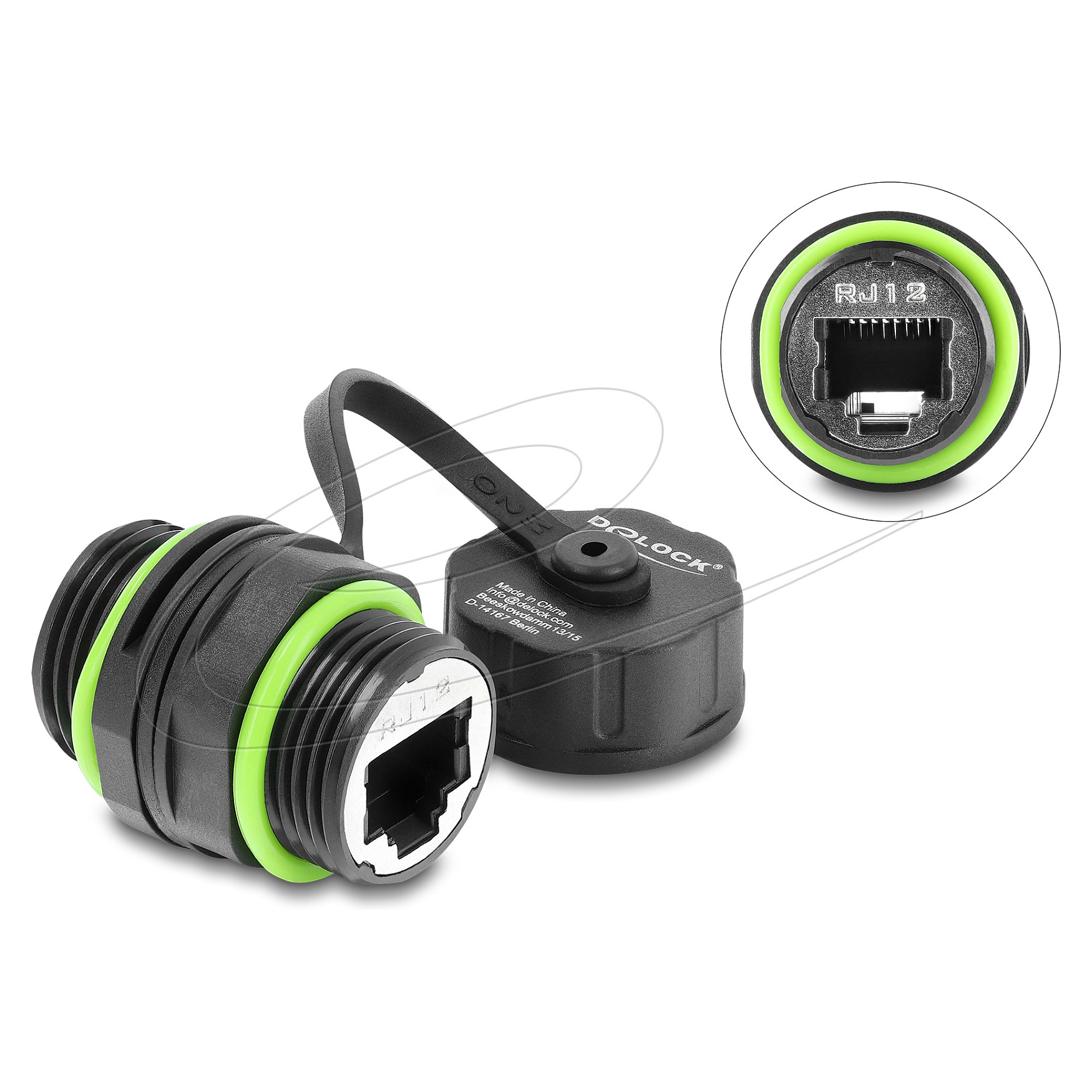 DELOCK Vodootporna spojnica za RJ12 kabel 87175 (IP68)-0