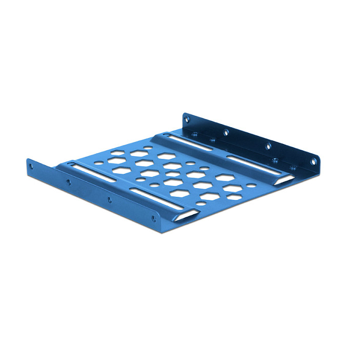 DELOCK Aluminium Einbaurahmen 6,4 zu 8,89cm 2.5Zoll zu 3.5Zoll blau