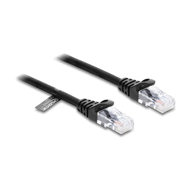 Mrežni spiralni kabel DELOCK RJ45 Cat.5e S/FTP, 5m, crna boja-1