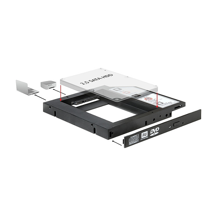 Delock Slim SATA 5.25-2,5" Einbaur-0