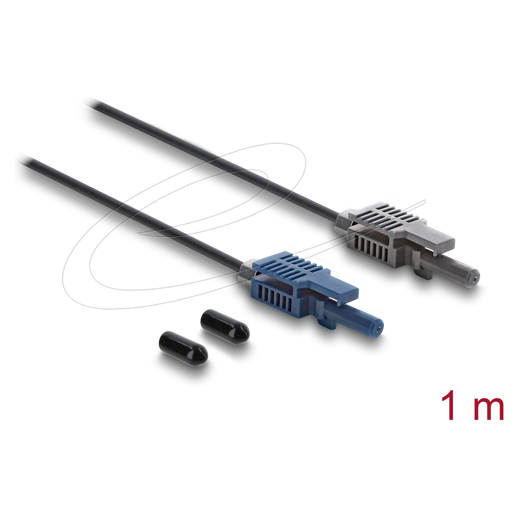 Delock LWL POF Kunststoff Kabel HFBR 4503-4513Z Simplex Stecker zu Simplex Stecker 1 m-0