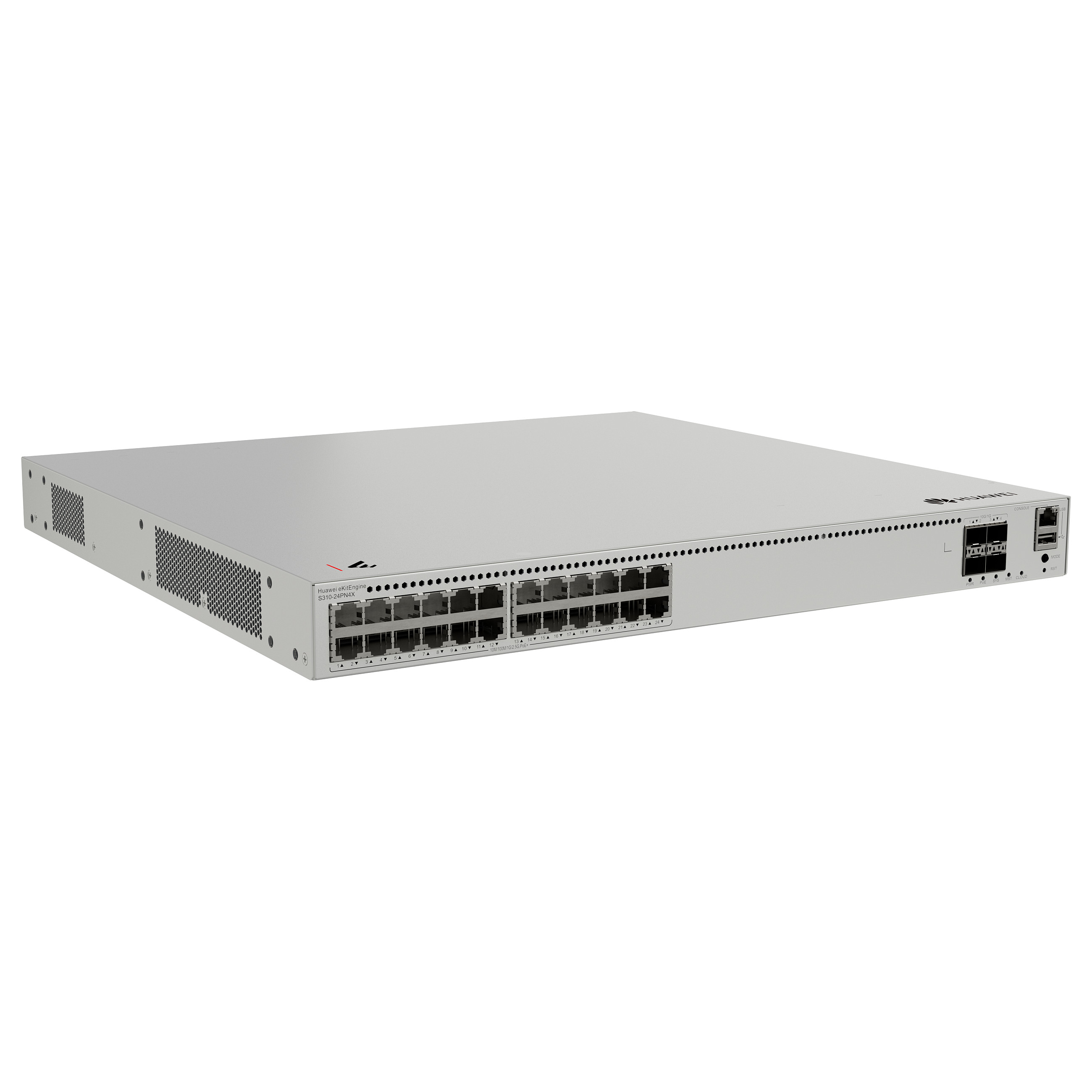 HUAWEI S310-24PN4X 24x10/100/1000/2.5GBASE-T ports 400W PoE+ 4x10GE SFP+ ports built-in AC power eKit-1