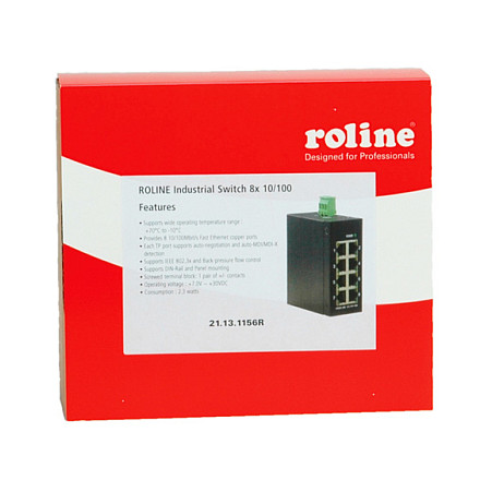 ROLINE Industrie Switch 8x RJ-45 unmanaged-0