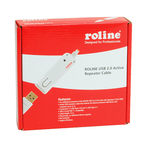Produžni kabel ROLINE USB 2.0 aktivni repeater 12m (12.04.1086)-1