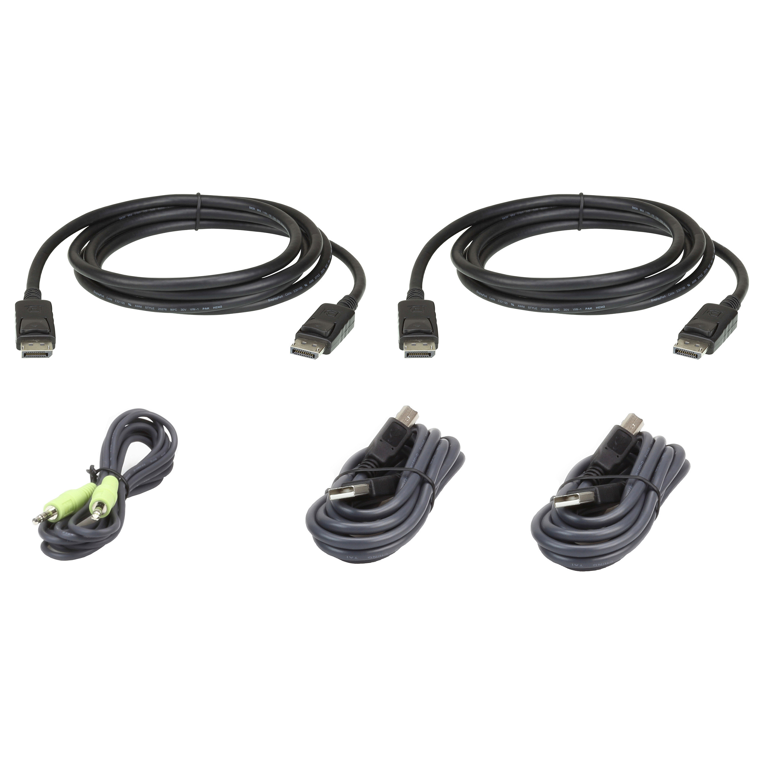 ATEN 2L-7D03UDPX5 USB DisplayPort Dual Display Secure KVM Kabel Set-0